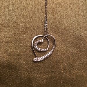 Double heart necklace
